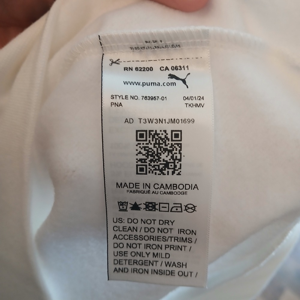 Puma Hoodie Mens Large White Copa America USA 2024 Sweatshirt Sweater Soccer - Picture 7 of 10